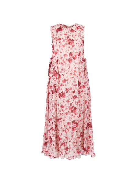 Rochie de zi S MaxMara roz din ramie