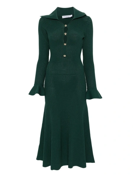 Rochie de zi Self-Portrait verde