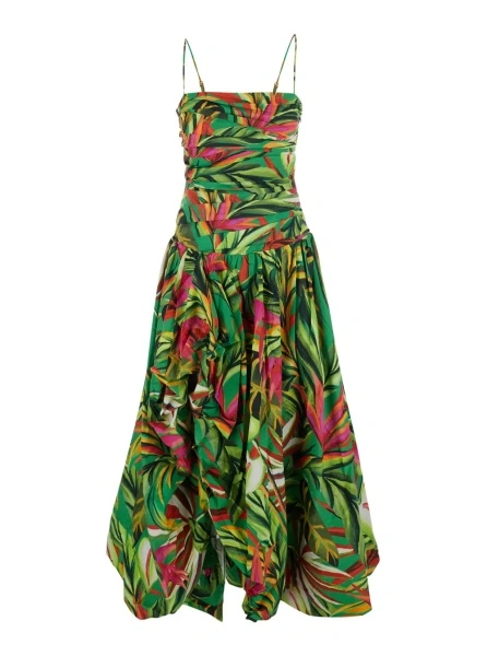 Rochie lunga FARM RIO multicolor din bumbac 'Tropical Dream'