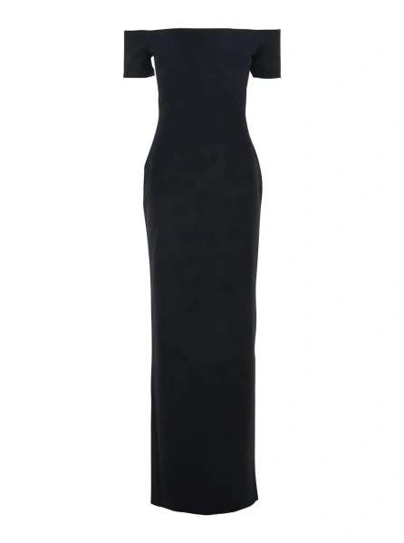 Rochie lunga SOLACE LONDON neagra 'Nile'