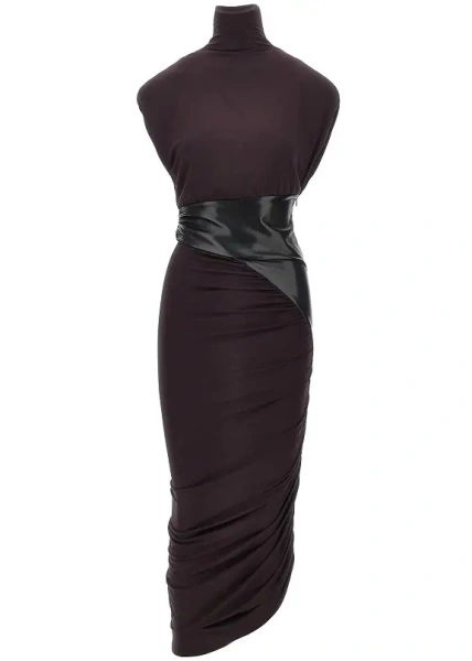 Rochie lunga THE ANDAMANE neagra din vascoza