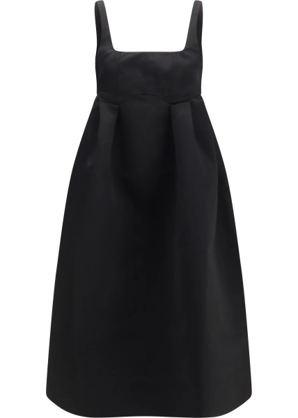 Rochii Duchesse satin midi Dress with corset