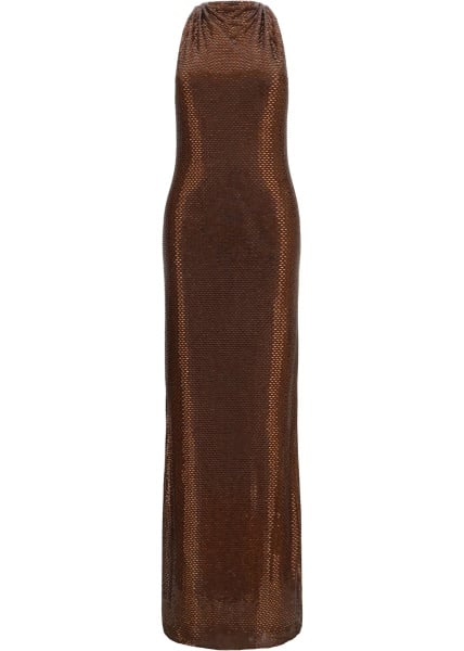 Rochii Embellished maxi Dress with cross-back straps