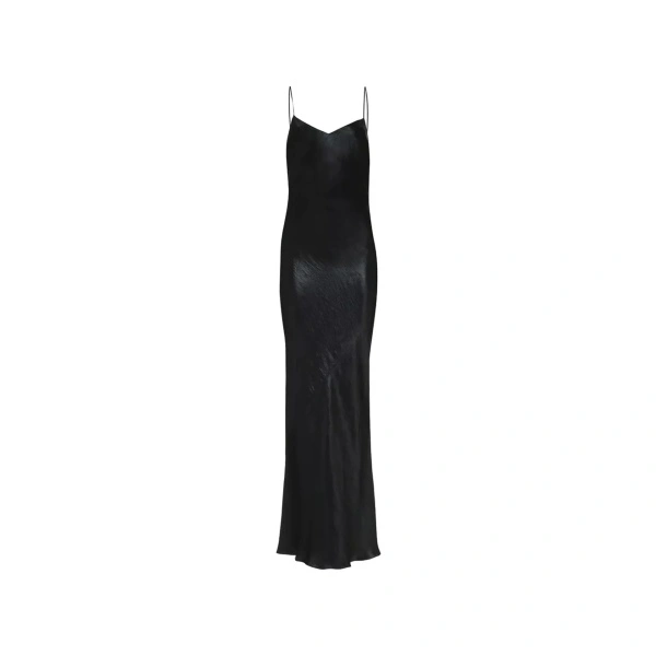 Rochii Saint Laurent Satin Long Dress