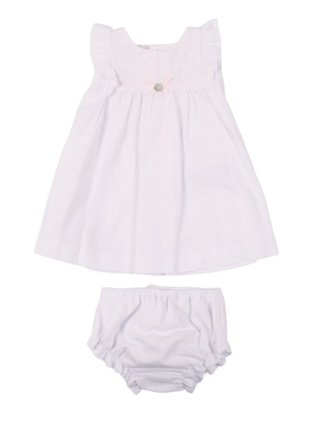 Rochii SET WOVEN NEWBORN DRESS 004-153393 + KNICKERS 017-153392 "ALAIA"