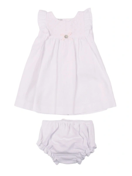 Rochii SET WOVEN NEWBORN DRESS 004-153393 + KNICKERS 017-153392 "ALAIA"
