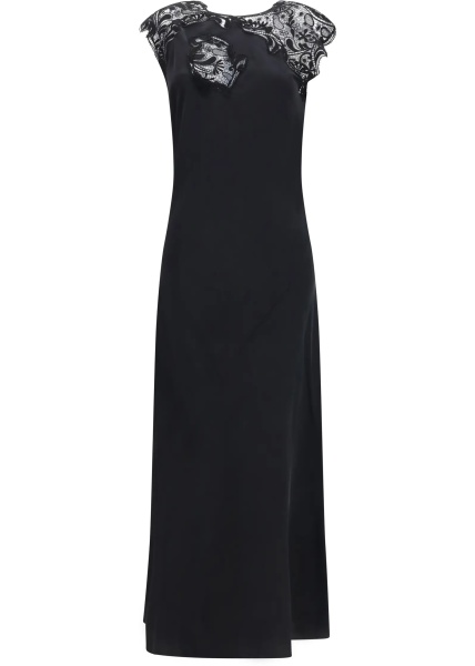 Rochii Silk Dress with lace