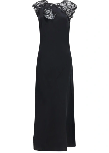 Rochii Silk Dress with lace