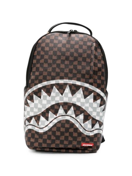 Rucsac Sprayground maro din pvc