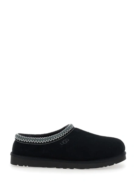 Saboti Mule 'Tasman' with Logo Embossed in Suede Black Men