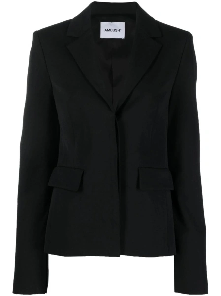 Sacou AMBUSH negru din polyester si lana