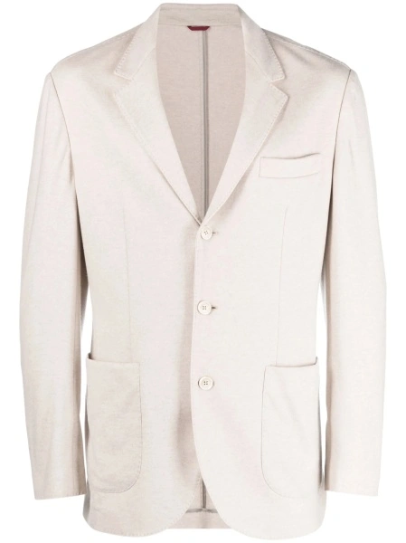 Sacou Brunello Cucinelli neutru din casmir