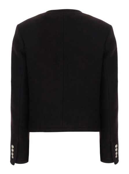 Sacou CLASSIC TWEED JACKET with notched revers and long sleeves in Brown Wool Men