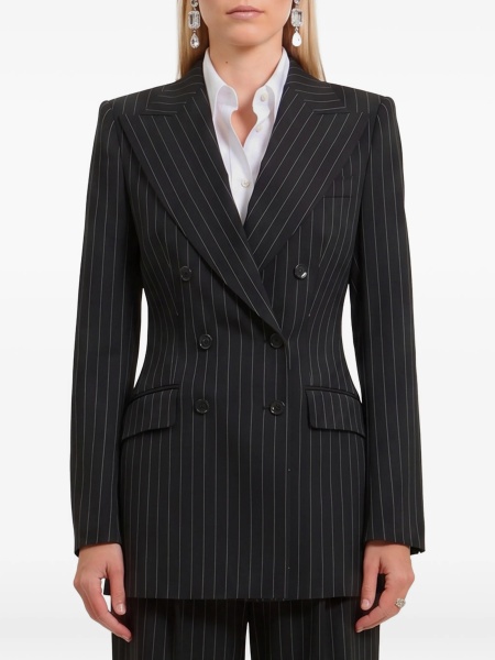 Sacou Dolce & Gabbana negru din elastan si polyester