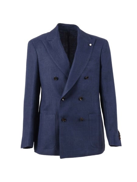 Sacou elegant LUIGI BIANCHI albastru