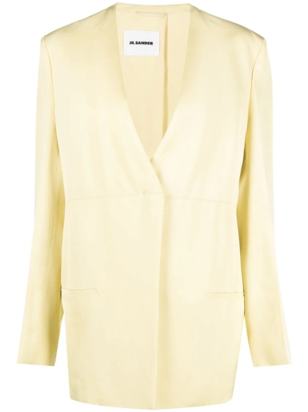 Sacou Jil Sander verde din vascoza