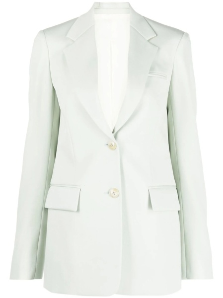 Sacou Lanvin verde din lana si corn