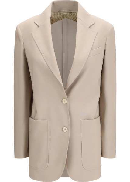 Sacou Single-breasted wool-blend Blazer