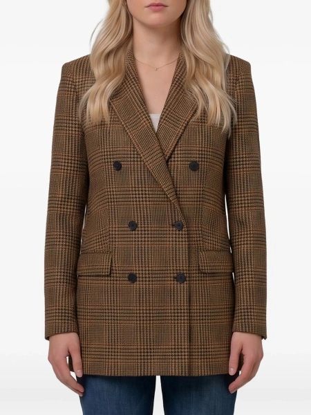 Sacou Tagliatore maro din casmir si lana