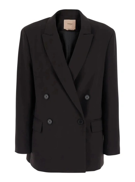 Sacou TWINSET maro din vascoza