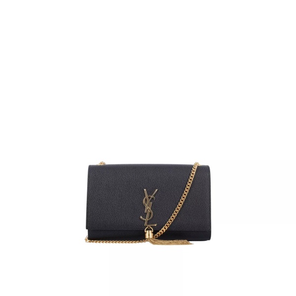 Saint Laurent Kate Small Tassel Grain Leather Napkin Shoulder Bag