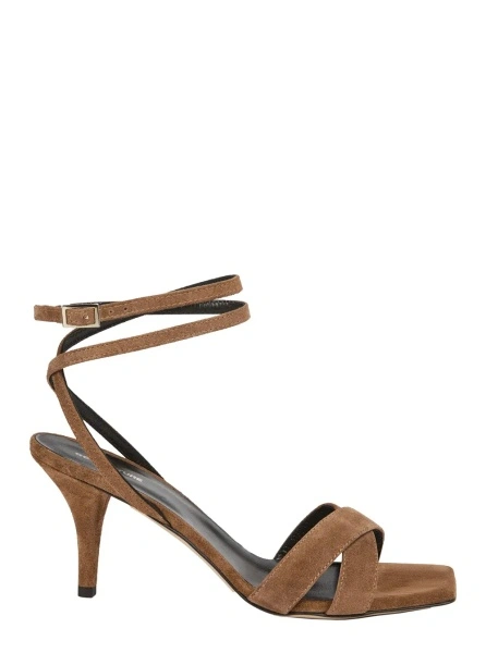 Sandale Brown Suede 'Y6SZ40T57' Heeled Sandals with Square Toe