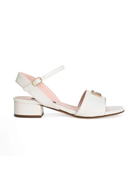 Sandale Dolce & Gabbana albe din piele