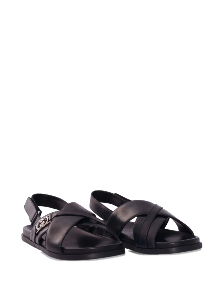 Sandale Gucci negre din piele