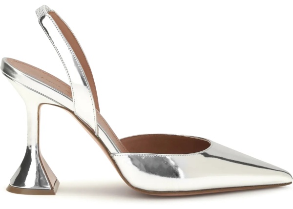 Sandale Holli mirror-finish Slingback Pumps