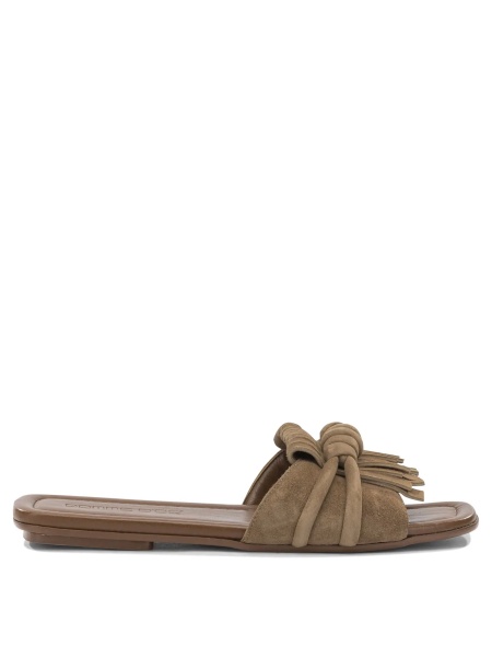 Sandale Slide in pelle scamosciata