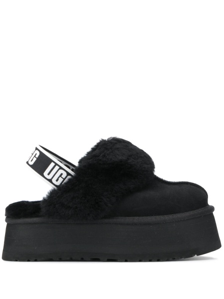 Sandale UGG negre din piele