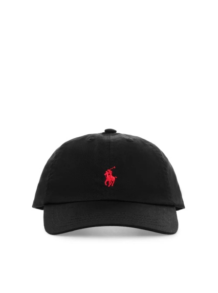 Sapca Baseball Cap 'Logo' Black with Front Embroidery in Cotton Boy