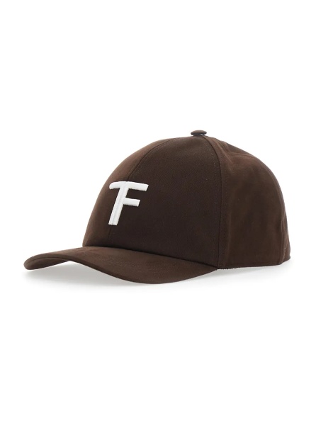 Sapca Brown Baseball Cap with Logo on the Front in Cotton for Men