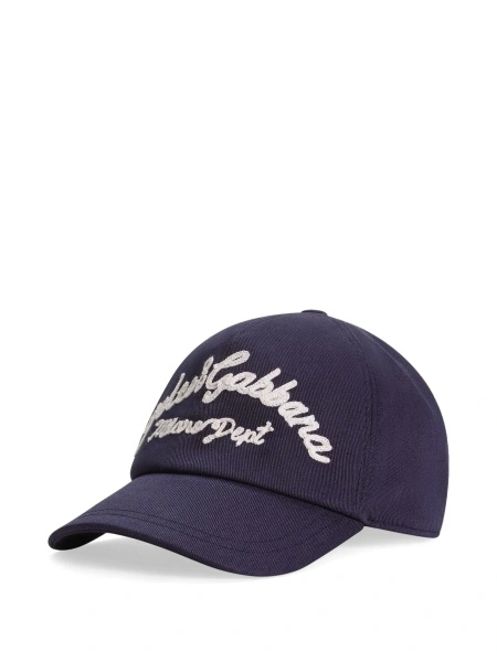 Sapca Dolce & Gabbana albastra din bumbac