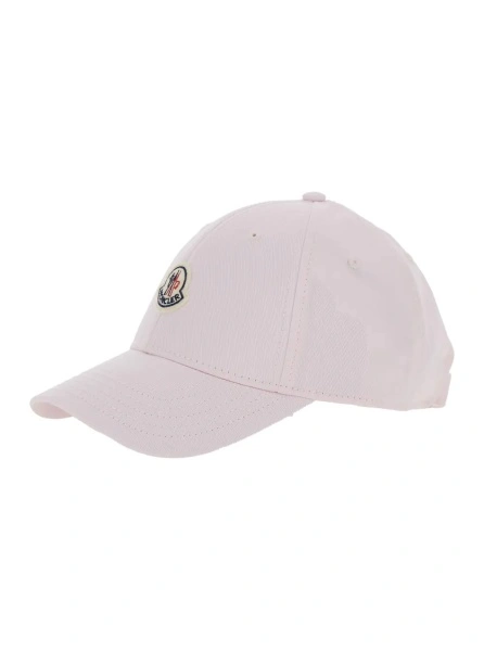 Sapca Women's Pink Cotton 'Cap' Baseball Hat with Front Logo Patch