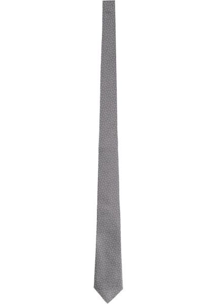 Silk Tie With Clamps