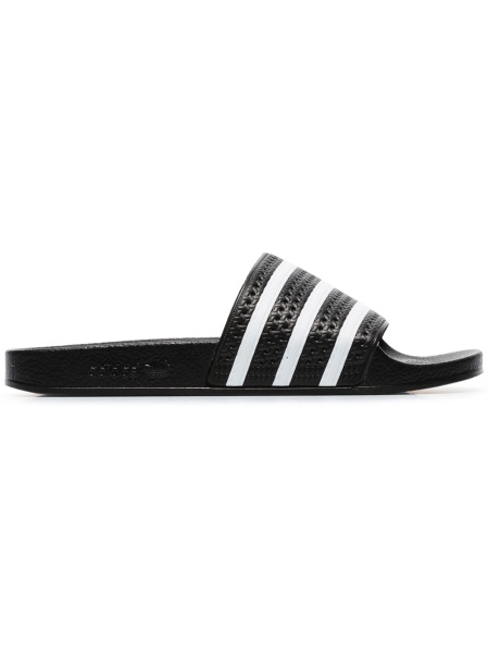 Slapi adidas Originals negri din cauciuc