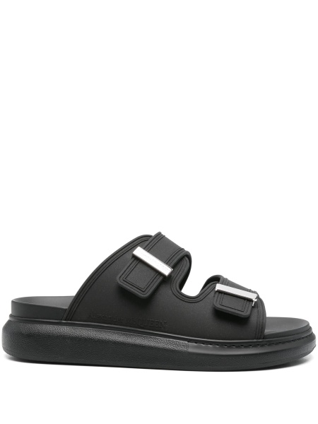Slapi Alexander McQueen negri din cauciuc