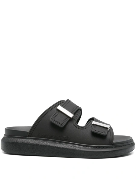 Slapi Alexander McQueen negri din cauciuc