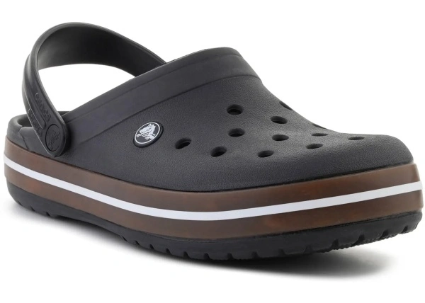 Slapi CROCBAND GUM CLOG BLACK