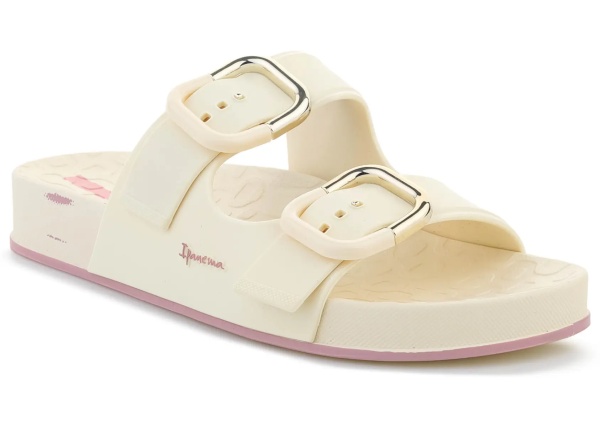 Slapi SHORE SLIDE FEM BEIGE/BEIGE/PINK