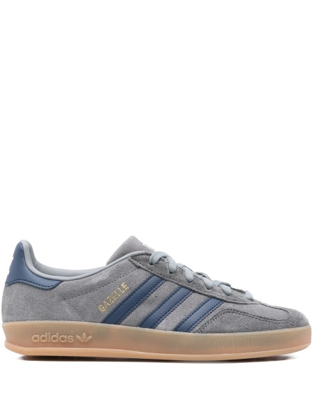 Sneakers adidas Originals gri din piele intoarsa