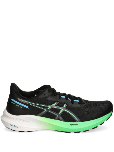 Sneakers ASICS negri din poliuretan si material textil