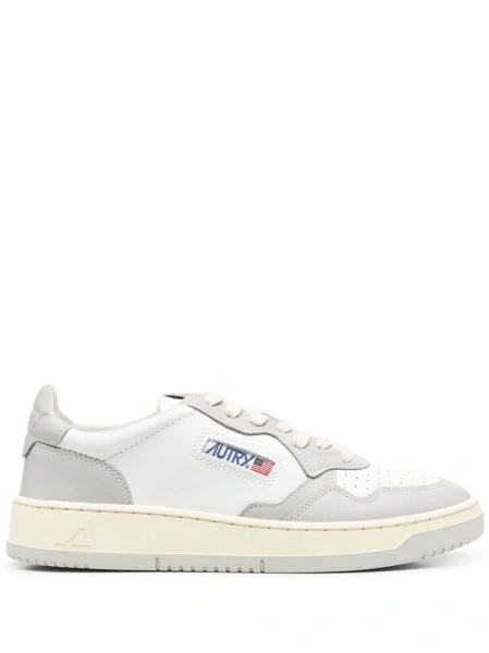Sneakers AUTRY albi din piele