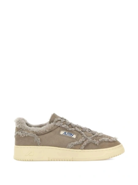 Sneakers AUTRY gri din piele intoarsa