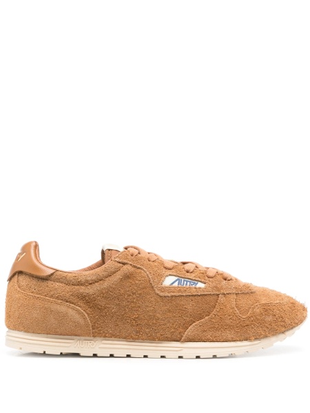 Sneakers AUTRY maro din material textil si piele intoarsa