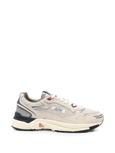 Sneakers AUTRY neutri din piele intoarsa si plasa