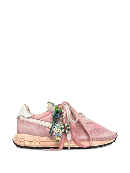 Sneakers AUTRY roz din nylon si piele