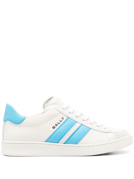 Sneakers Bally albi din piele