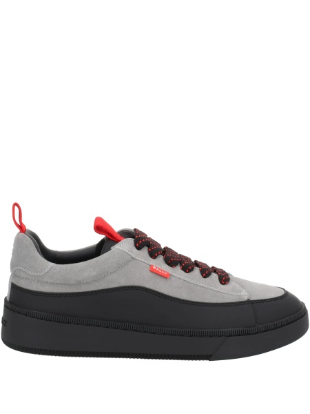 Sneakers Bally gri din poliuretan si piele